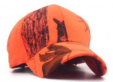 Turuncu Orman Desenli Avcı Şapkası