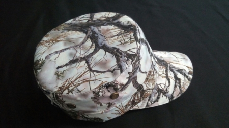 Beyaz Orman Desenli Kastro Şapkası